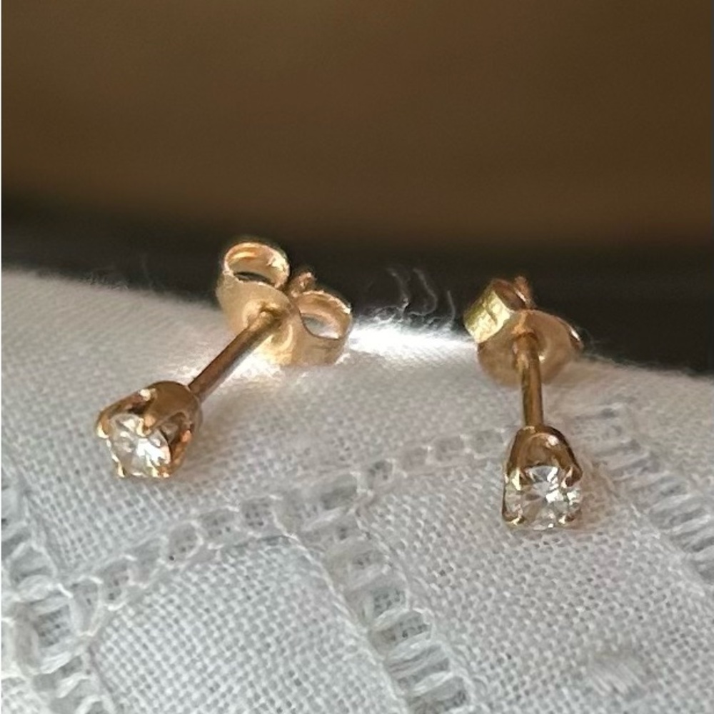 14k Diamond Earrings